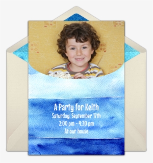 Ombre Watercolor Online Invitation - Box