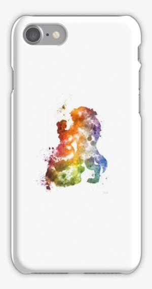 Splatter Paint Beauty And The Beast Iphone 7 Snap Case - Beauty And The Beast Fine Art