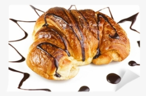 Fresh And Tasty Croissant On The White Wall Mural • - Croissant Dulce