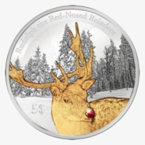 Rudolph The Rednosed Reindeer Proof Silver Coin 5$ - Coin