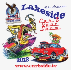 Lakeside Car & Boat Show 2018 - Blaues Kabriolett 1962 Korvette Grußkarte