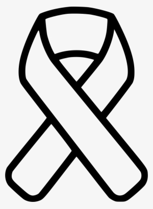 Cancer Ribbon - - Cancer Ribbon Clipart Black And White
