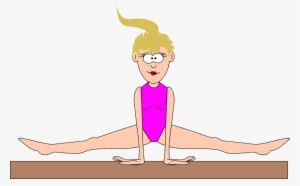 Gymnastics Clipart Cartoon - Gymnastics Girls