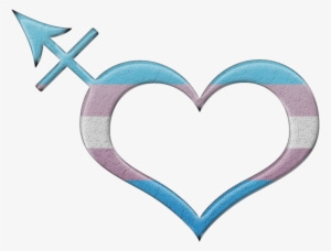 Transgender Pride Heart Shaped Transgender Symbol In - Pan Sexual Symbol