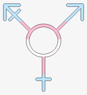 A Transparent Trans Pride Symbol Available On My Redbubble - Transgender Symbol Transparent