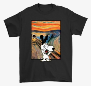 The Scream Charlie Brown And Snoopy Shirts Gildan Mens - Dont Mess With Me My Daddy