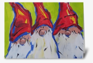 Gnomes Greeting Card - Painting