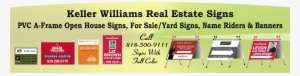 Keller Williams Real Estate Signs, Yard / For Sale - Vinyl Banners