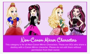 Never After High Non-canon Mirror Characters Page Image - Ever After High: Vida De Princesa - Maior