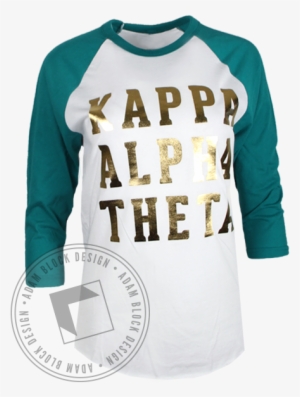 Kappa Alpha Theta The New Face Baseball Tshirt - Long-sleeved T-shirt