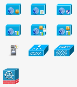 Cisco Ise Identity Services Engine Icons Ppt - Electric Blue