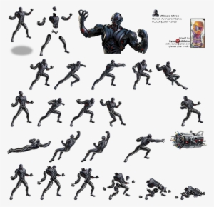 Click For Full Sized Image Ultimate Ultron - Avengers Ultimate Alliance Sprites