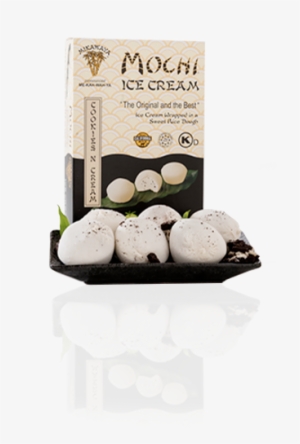 Cookies N Cream Mochi Ice Cream Box And Plate - Mochi Ice Cream Cookies And Cream
