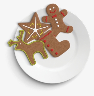Plate Of Gingerbread Cookies - Gingerbread