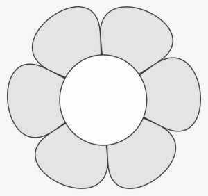 Uncolored Daisy Svg Clip Arts 600 X 564 Px