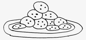 Serves A Plate Of Cookies Coloring Pages - Cookie