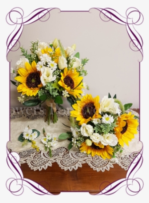 Silk Artificial Yellow Sunflower And White Daisy Boho - Flowers For Ever After