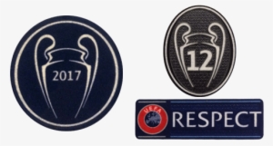 Ucl 2017 Champions Patch / Badge Of Honour 12 Patch