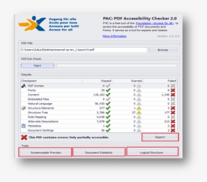 Pac Pdf Accessibility Checker - File Transfer Protocol