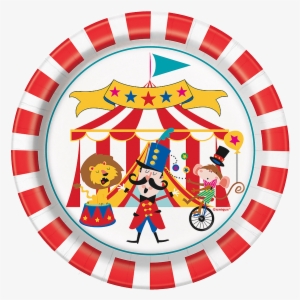 Circus Carnival Paper Plates Small - Party