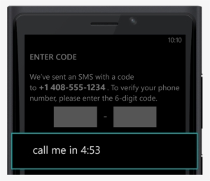 If You Do Not Receive Your Code Via Sms After Five - Telephone Number