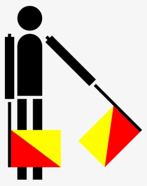 Free Vector Semaphore Golf Clip Art - G In Semaphore