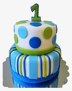 1st Birthday Cake Png - Fondant Cake For Boys