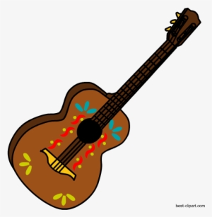 Free Mexican Clip Art Images And Illustrations - Mexican Guitar Clipart