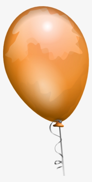 Free Vector Balloons-aj Clip Art - Orange Number 2 Balloon
