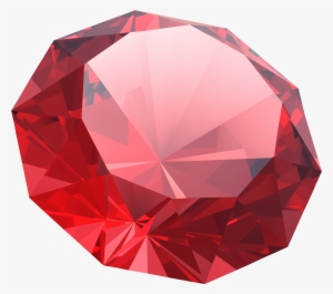 Red Diamond Png Clipart Image - Transparent Background Ruby Gem Clip Art