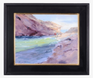 Morning Beach Walk - Oil Painting