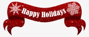 Happy Holidays Text Banner Png - Happy Holidays Banner Png