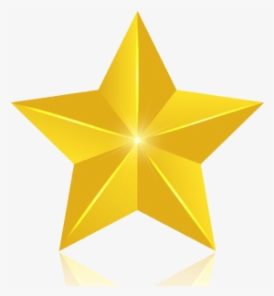 3d Gold Star Png Image - 8 Point Star Vector