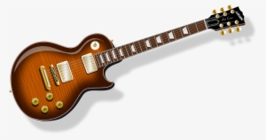Free Vector Guitar With Flametop Finish Clip Art - Gibson Les Paul 50s Tribute 2016 Honeyburst