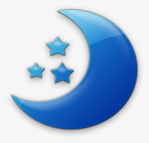 Blue Clipart Crescent - Moon Clipart Blue