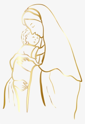 Baby Jesus Png Background Image - Mother Mary Png