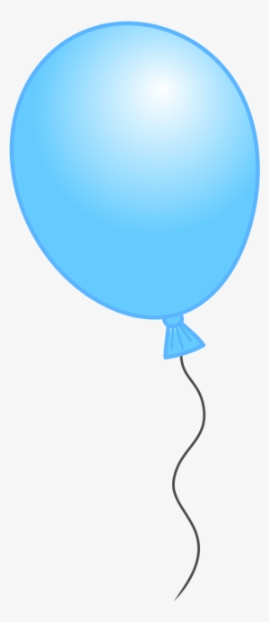 Ballon Clipart Individual Balloon - Light Blue Balloon Clip Art