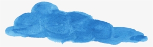 Png File Size - Watercolour Cloud Transparent