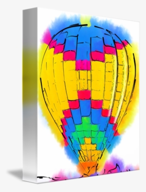 "the Yellow And Blue Balloon" By Kirt - Hot Air Balloon