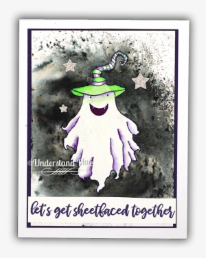 Masking Fluid Watercolor Ghost Card By Understand Blue - Picture Frame