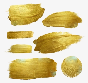 Free Gold Watercolor Brush Png - Gold Brush Vector Png