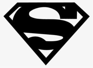 Black Superman Png Logo Vector - Superman Logo Black And White