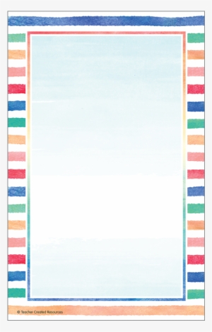Tcr8888 Watercolor Notepad Image - Teacher Created Resources Teacher Created Notepad
