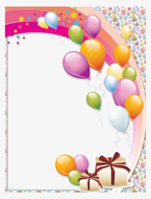 Happy Birthday Balloons Png Picture - Happy Birthday Png Frame