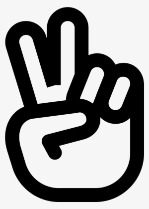 Hand Peace Icon - Peace Sign Hand Icon