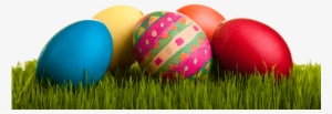 Easter Eggs On Grass - Easter Png