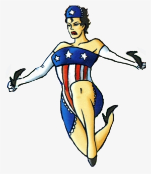 She Is A Parody Of Both Marvel Comics' Captain America - Miss Lint The Tick Cartoon
