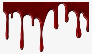 Realistic Dripping Blood Png With Transparent Background - Blood Dripping Drawing
