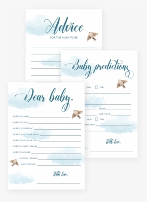 Air Baby Shower Games Printable By Littlesizzle - Calligraphy