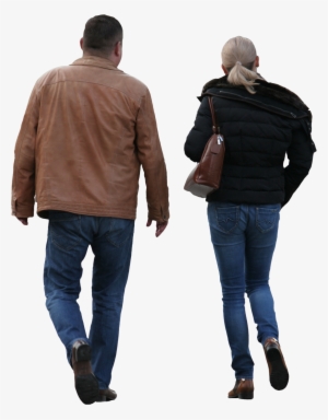 2d People - Couple People Walking Png